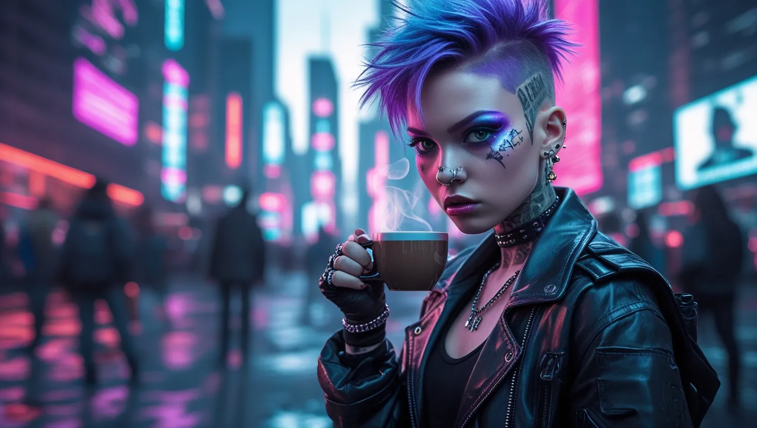 CYBERPUNK GIRL – Made with this site Img creator