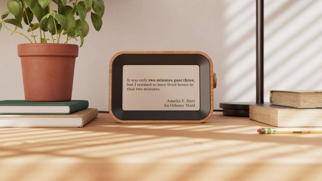 This Smart Clock Shows Time Using Famous Book Quotes