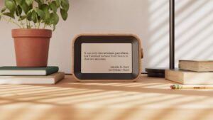 This Smart Clock Shows Time Using Famous Book Quotes