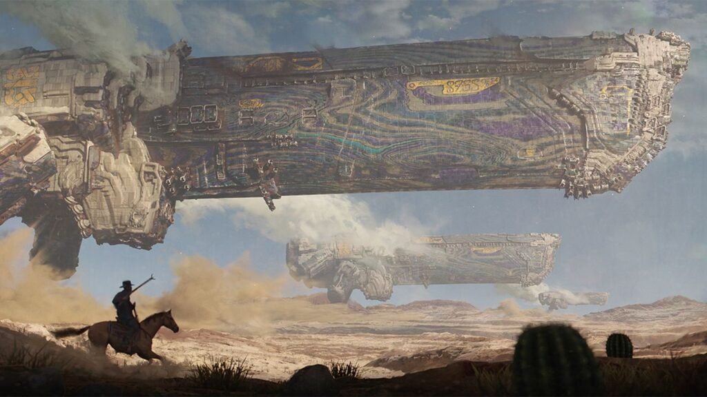 This Artist Uses AI to Paint Cowboys Fighting Aliens