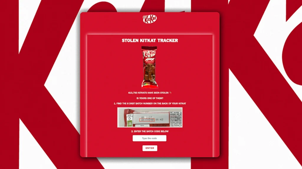 Nestlé Builds Website to Track 12 Tons of Stolen KitKats